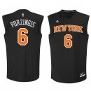 Camisetas NBA de Kristaps Porzingis New York Knicks Negro