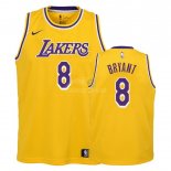 Camisetas NBA Ninos Kobe Bryant Los Angeles Lakers Amarillo Icon 2018/19