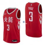 Camisetas NBA de Chris Paul Houston Rockets Nike Rojo Ciudad 17/18