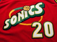 Camisetas NBA de Retro Gary Payton Seattle Supersonics Rojo