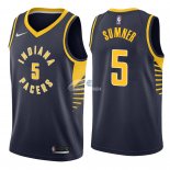 Camisetas NBA de Edmond Sumner Indiana Pacers Marino Icon 2018
