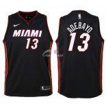 Camisetas de NBA Ninos Miami Heat Bam Adebayo Negro Icon 2018