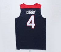 Camisetas NBA de Stephen Curry USA 2014 Negro