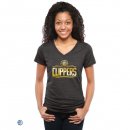Camisetas NBA Mujer Los Angeles Clippers Negro Oro