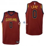 Camiseta NBA Ninos Cleveland Cavaliers Kevin Love Rojo Icon 17/18