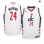 Camisetas de NBA Ninos Washington Wizards Garrison Mathews Nike Blanco Ciudad 19/20