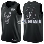 Camisetas NBA de Giannis Antetokounmpo All Star 2018 Negro