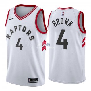 Camisetas NBA de Lorenzo Brown Toronto Raptors Blanco Association 2018