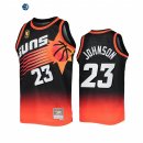 Camisetas NBA Phoenix Suns NO.23 Cameron Johnson Negro Naranja Hardwood Classics 2022