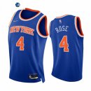 Camisetas NBA de New York Knicks Derrick Rose 75th Season Diamante Azul Icon 2021-22