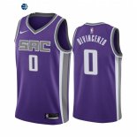 Camisetas NBA Nike Sacramento Kings NO.0 Donte DiVincenzo Purpura Icon 2021-22