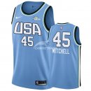 Camisetas NBA de Donovan Mitchell Rising Star 2019 Azul