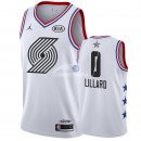 Camisetas NBA de Damian Lillard All Star 2019 Blanco