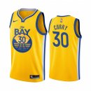 Camisetas NBA De Golden State Warriors Stephen Curry Amarillo Ciudad 2019-20