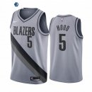 Camisetas NBA Edición ganada Portland Trail Blazers Rodney Hood Gris 2020-21