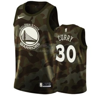 Camisetas NBA de Stephen Curry Golden State Warriors camuflaje 2019