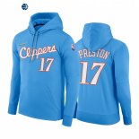Sudaderas Con Capucha NBA Los Angeles Clippers NO.17 Jason Preston 75th Azul Ciudad 2021-22