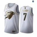 Camisetas NBA de Darius Bazley Oklahoma City Thunder Blanco Oro 19/20