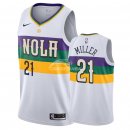 Camisetas NBA de Darius Miller New Orleans Pelicans Nike Blanco Ciudad 18/19