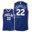 Camisetas de NBA Ninos Philadelphia Sixers Wilson Chandler Azul Icon 2018