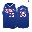 Camisetas de NBA Ninos Sacramento Kings Marvin Bagley Azul Throwback
