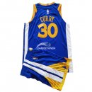 Camiseta NBA Conjunto Completo Ninos Golden State Warriors Stephen Curry Nike Retro Azul 17/18