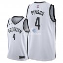 Camisetas NBA de Theo Pinson Brooklyn Nets Blanco Association 2018