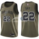 Camisetas NBA Salute To Servicio San Antonio Spurs Rudy Gay Nike Ejercito Verde 2018