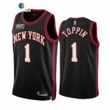 Camisetas NBA de New York Knicks Obi Toppin Nike Negro Ciudad 2021-22