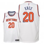 Camisetas de NBA Ninos New York Knicks Kevin Knox Blanco Association 2018