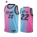 Camiseta NBA de Jimmy Butler Miami Heat Azul Rosa Ciudad 2020-21