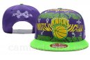 Snapbacks Caps NBA De New York Knicks Negro Púrpura Verde