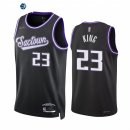 Camisetas NBA Nike Sacramento Kings NO.23 Louis King 75th Season Diamante Negro Ciudad 2022