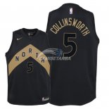 Camisetas de NBA Ninos Toronto Raptors Kyle Collinsworth Nike Negro Ciudad 2018