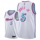 Camisetas NBA de Derrick Jones Jr Miami Heats Nike Blanco Ciudad 2018