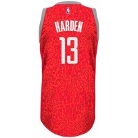 Camisetas NBA Houston Rockets Luz Leopardo Harden Rojo