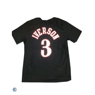 Camisetas NBA Iverson Philadelphia 76ers Negro