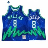 Camisetas NBA Dallas Mavericks NO.8 Josh Green Azul Throwback 2022