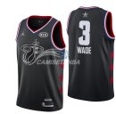 Camisetas NBA de Dwyane Wade All Star 2019 Negro