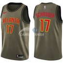 Camisetas NBA Salute To Servicio Atlanta Hawks Dennis Schroder Nike Ejercito Verde 2018