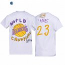 T-Shirt NBA Los Angeles Lakers LeBron James Blanco 2020