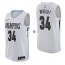 Camisetas NBA de Brandan Wright Memphis Grizzlies Nike Blanco Ciudad 17/18