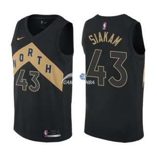 Camisetas NBA de Pascal Siakam Toronto Raptors Nike Negro City 17/18