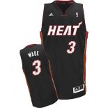 Camisetas NBA de Dwyane Wade Bosh Miami Heats Negro Rojo