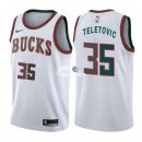 Camisetas NBA de Mirza Teletovic Milwaukee Bucks Retro Blanco 17/18