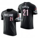 Camisetas NBA de Manga Corta Noah Vonleh Portland Trail Blazers Negro 17/18