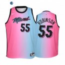 Camiseta NBA Ninos Miami Heat Duncan Robinson Azul Rosa Ciudad 2020-21