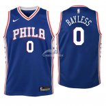 Camisetas de NBA Ninos Philadelphia Sixers Jerryd Bayless Azul Icon 2018