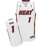 Camisetas NBA de Chris Bosh Miami Heats Rev30 Blanco