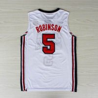 Camisetas NBA de David Robinson USA 1992 Blanco